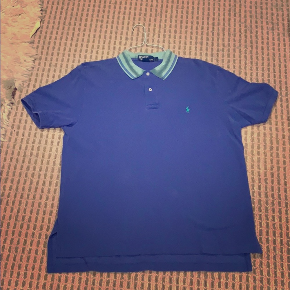 Large blue short sleeve Polo by Ralph Lauren